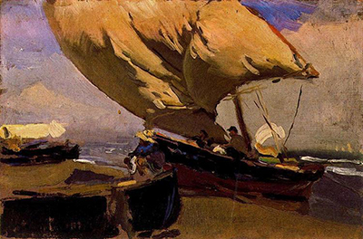 Dragging the Trawler Joaquin Sorolla